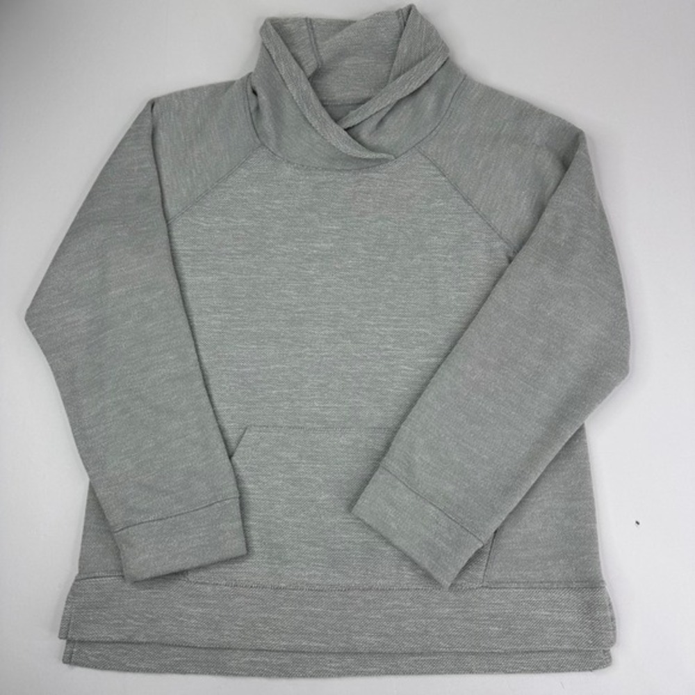 L.L.Bean Womens Gray Shawl Neck Pullover Athletic Sweatshirt‎ Size Medium - Picture 6 of 16